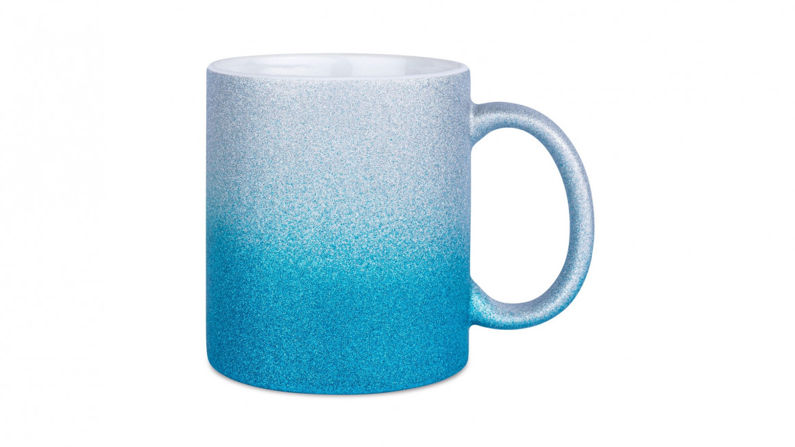 Keramiktasse Glitzer mit Farbverlauf
