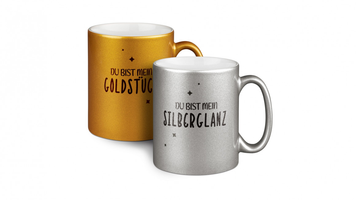 Keramiktasse Metallic